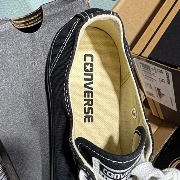 Converse Black and White Men's Sneakers - Picture 2 of 5